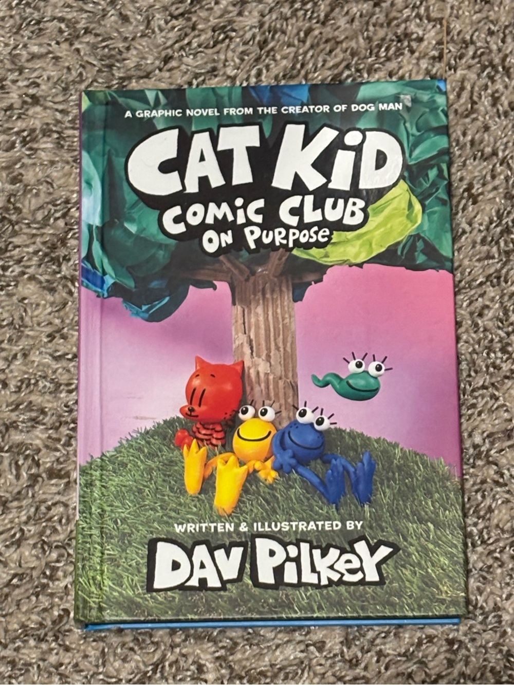 Cat Kid Comic Club: On Purpose - Pink Cover by Dav Pilkey